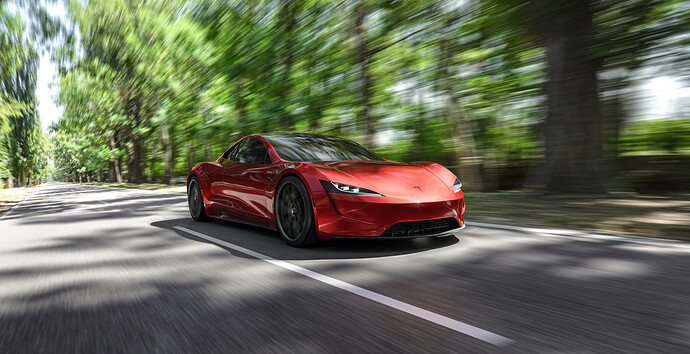 Tesla roadster - Luxcore - PDRA-7