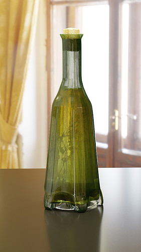 olive oil bottle glass