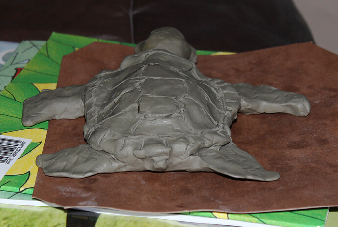 Clay Sea Turtle Sculpt (2)