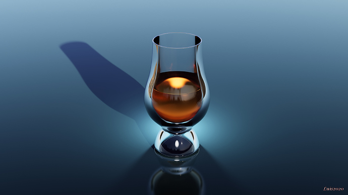 stylized whiskey glass small