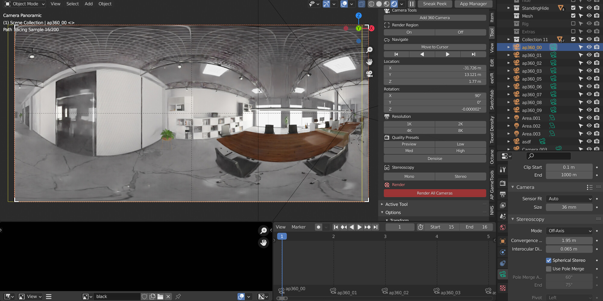 Åben overrasket hed AP 360Cam [add-on] // Quickly setup Panoramic cameras for 360 image or VR  video - Released Scripts and Themes - Blender Artists Community
